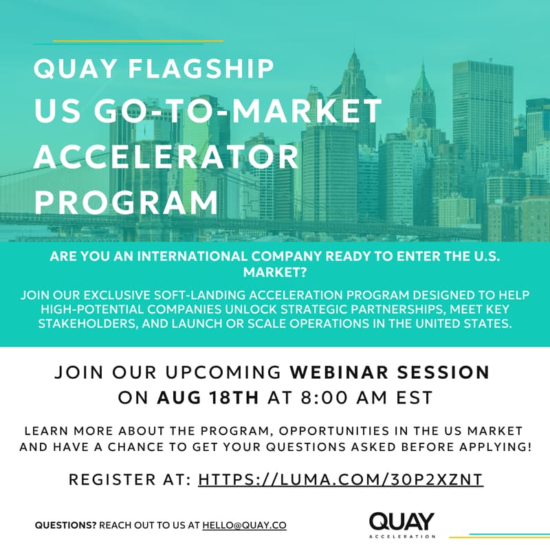 Cover Image for WEBINAR: QUAY US Go-to-Market Accelerator Program