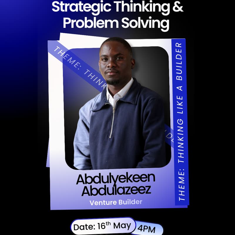 Cover Image for Strategic Thinking & Problem Solving