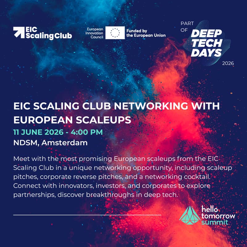 Cover Image for EIC Scaling Club Networking with European Scaleups