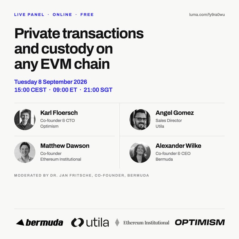 Cover Image for Private transactions and custody on any EVM chain