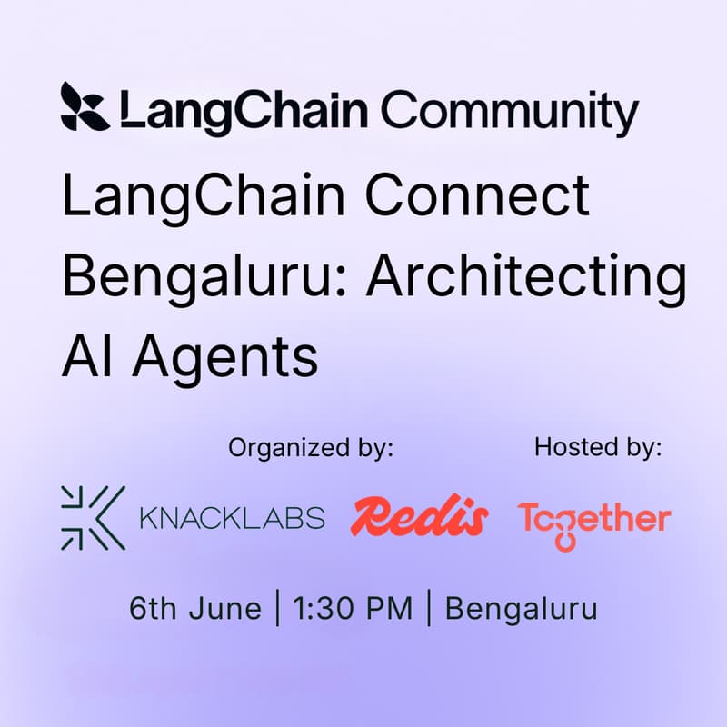 Cover Image for LangChain Connect Bengaluru: Architecting AI Agents