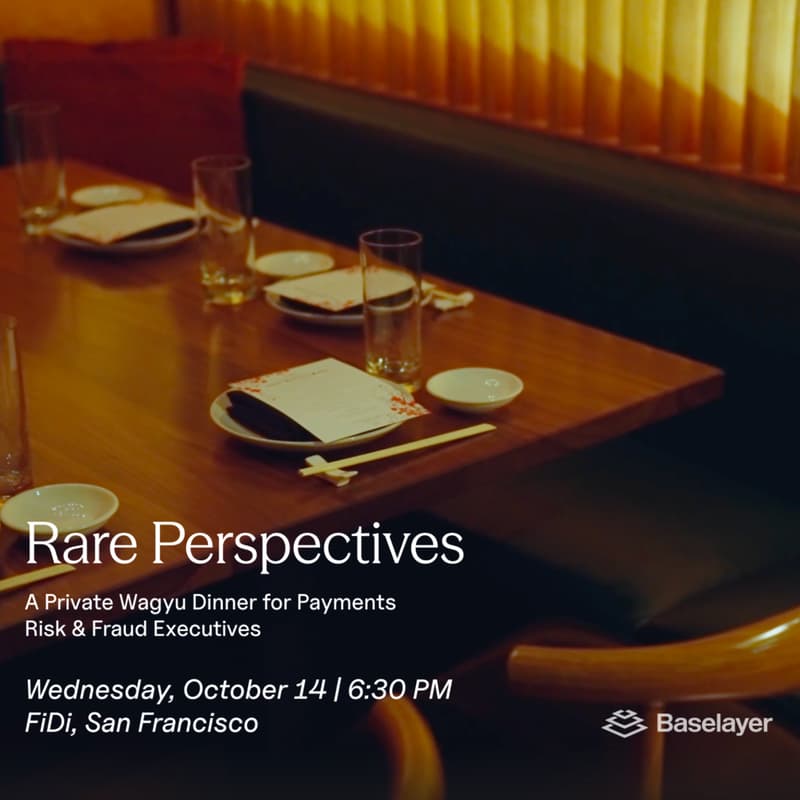 Cover Image for Rare Perspectives: A Curated Wagyu Dinner for Payments & Fraud Executives