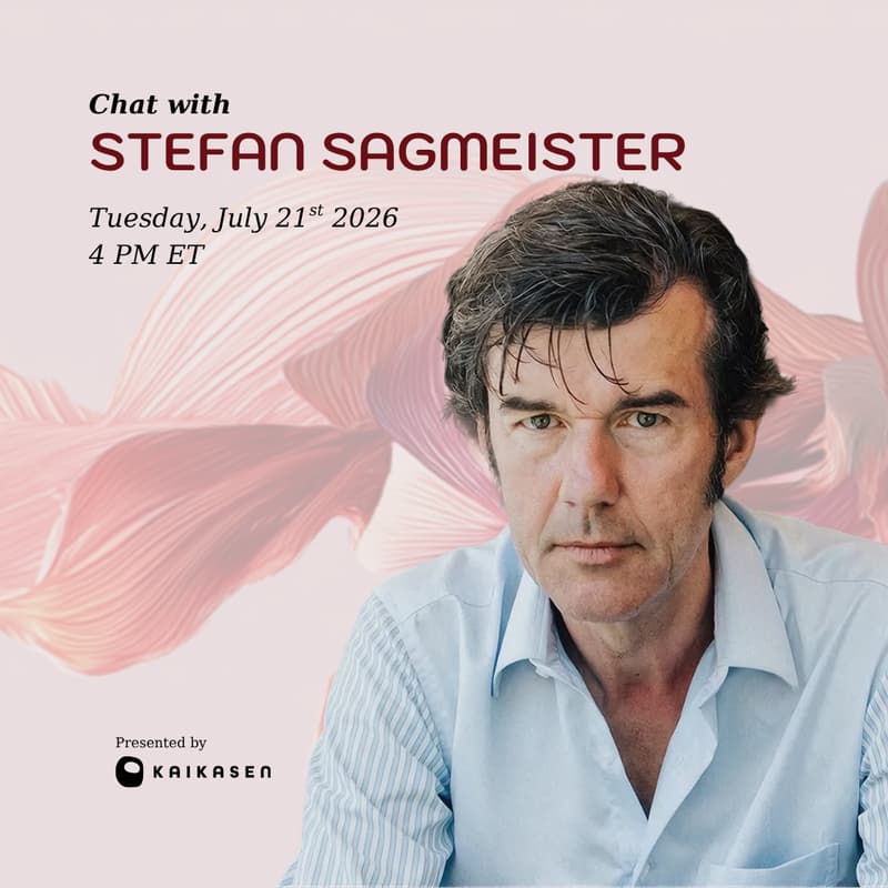 Cover Image for Kaikasen Talks: Chat with Stefan Sagmeister