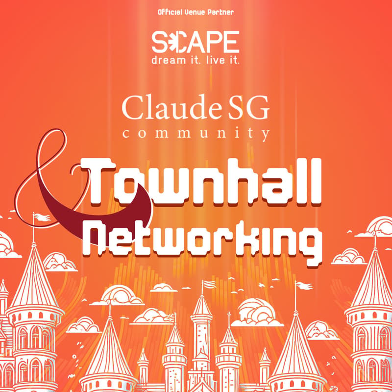 Cover Image for ClaudeSG Community TownHall + Networking Mixer