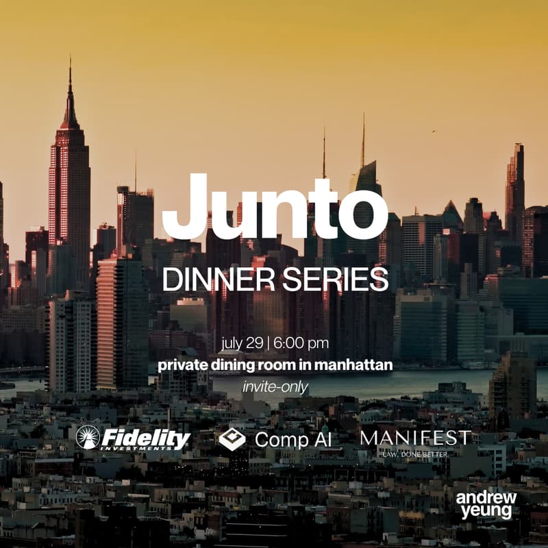 Cover Image for Junto Founder Dinner (Hosted by Andrew & Friends)