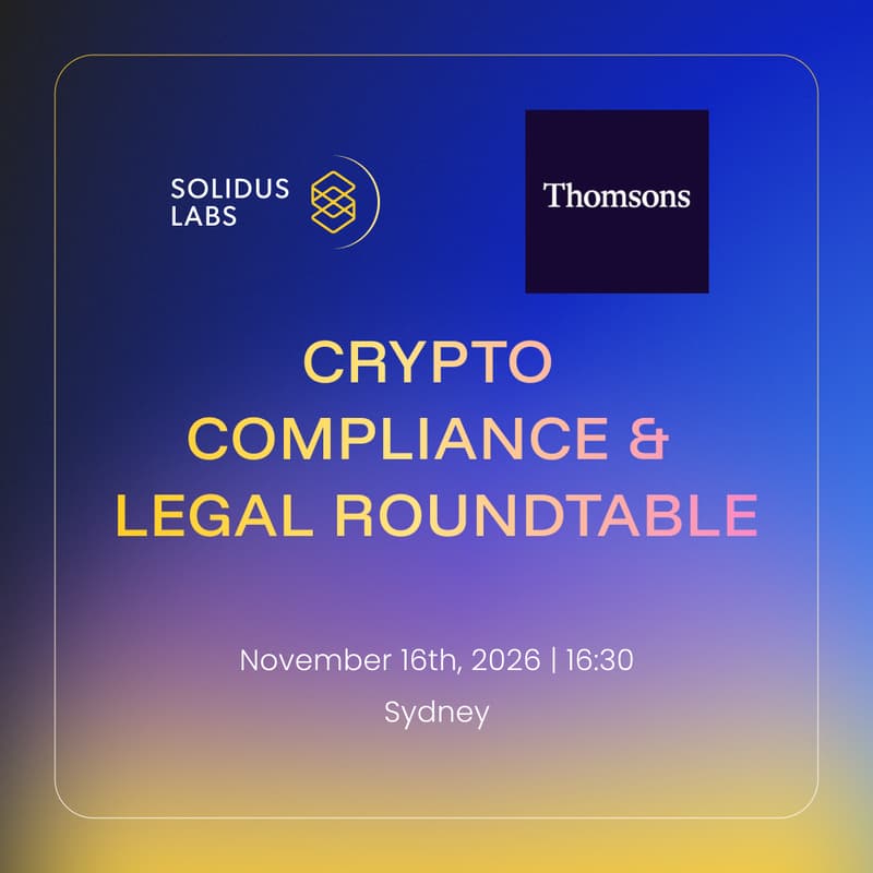 Cover Image for Crypto Compliance and Legal Roundtable - Sydney edition