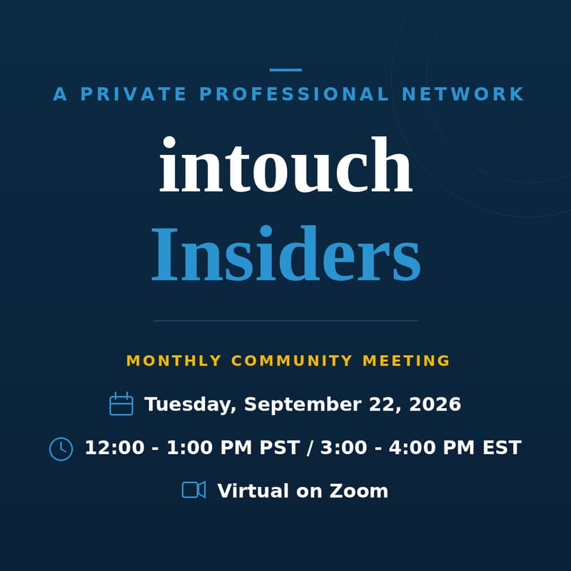 Cover Image for intouch Insiders: September Community Meeting