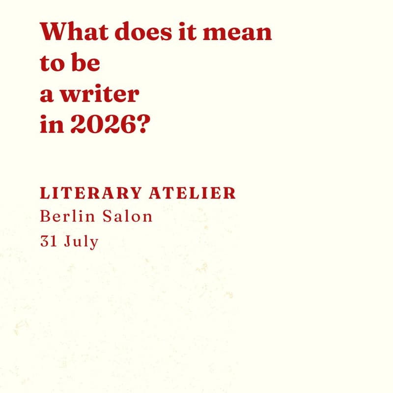 Cover Image for Literary Atelier: Berlin Writing Salon