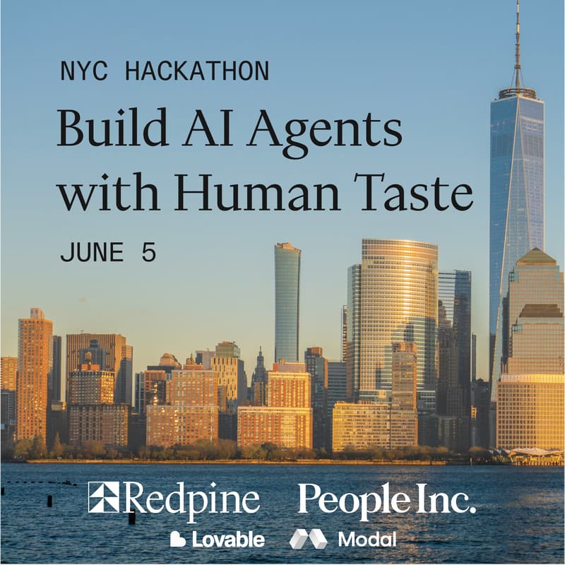 Cover Image for NYC Hackathon | Build AI Agents with Human Taste