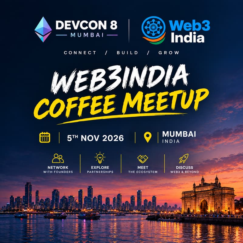 Cover Image for Web3India Coffee Meetup @ Devcon 8
