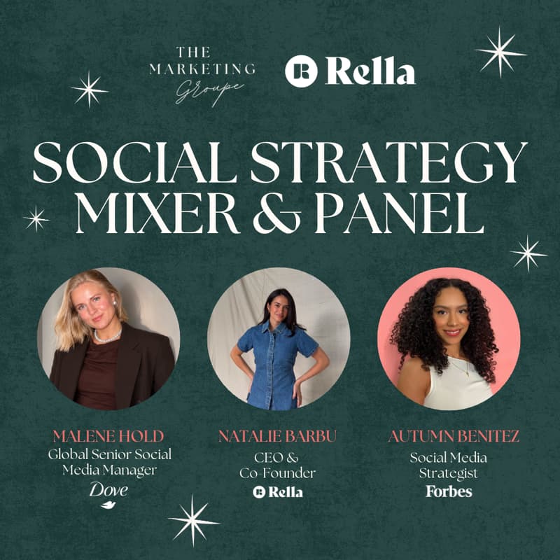 Cover Image for Your Data Has Something to Say: Social Strategy Mixer & Panel | By Rella x The Marketing Groupe