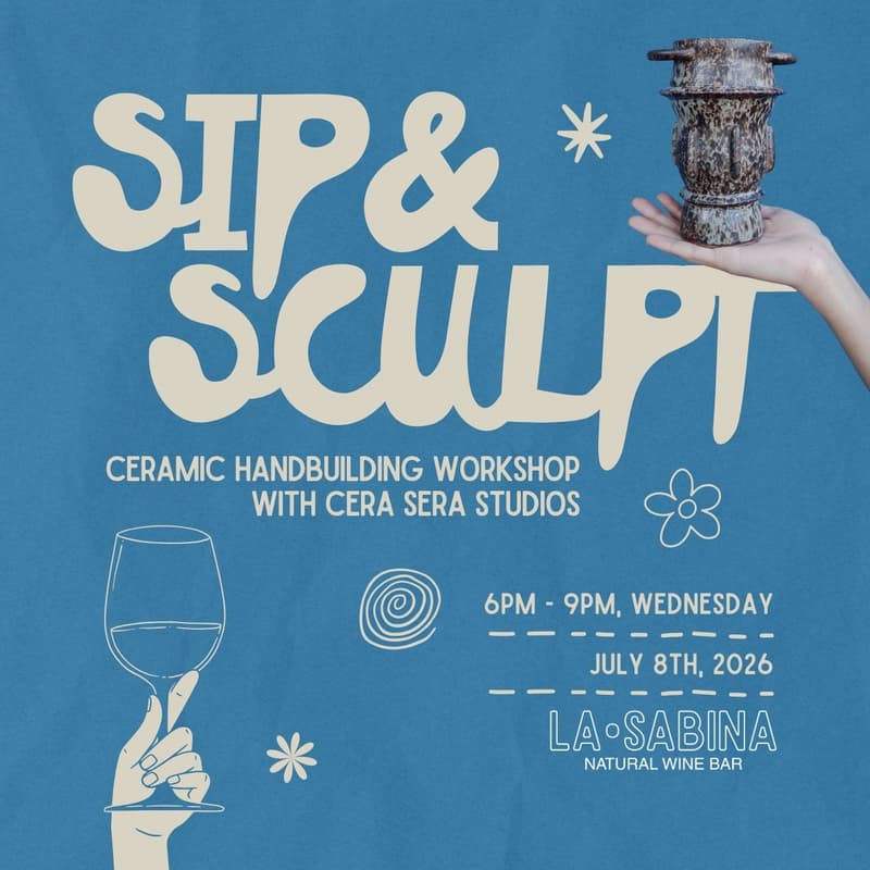 Cover Image for Sip & Sculpt: Ceramic Handbuilding Workshop with Cera Sera Studio đ