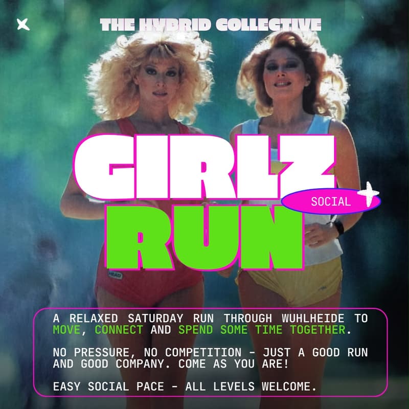 Cover Image for THE HYBRID COLLECTIVE – GIRLZ Social Run 🏃🏽♀️🌿