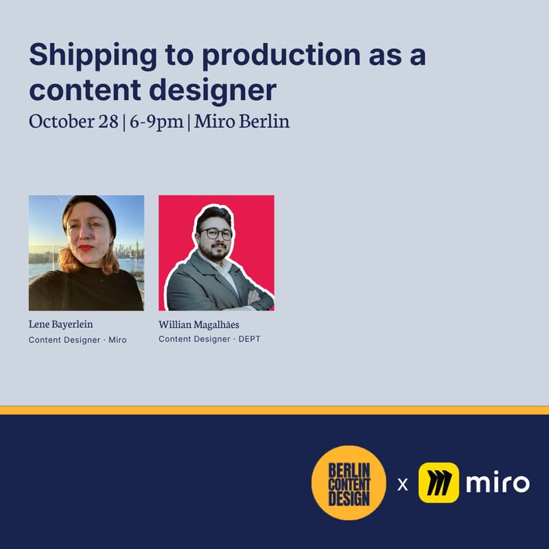 Cover Image for Berlin Content Design Meetup #5