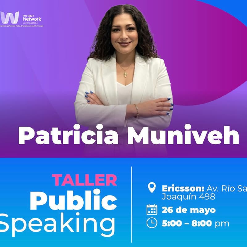 Cover Image for Public speaking con Patricia Muniveh