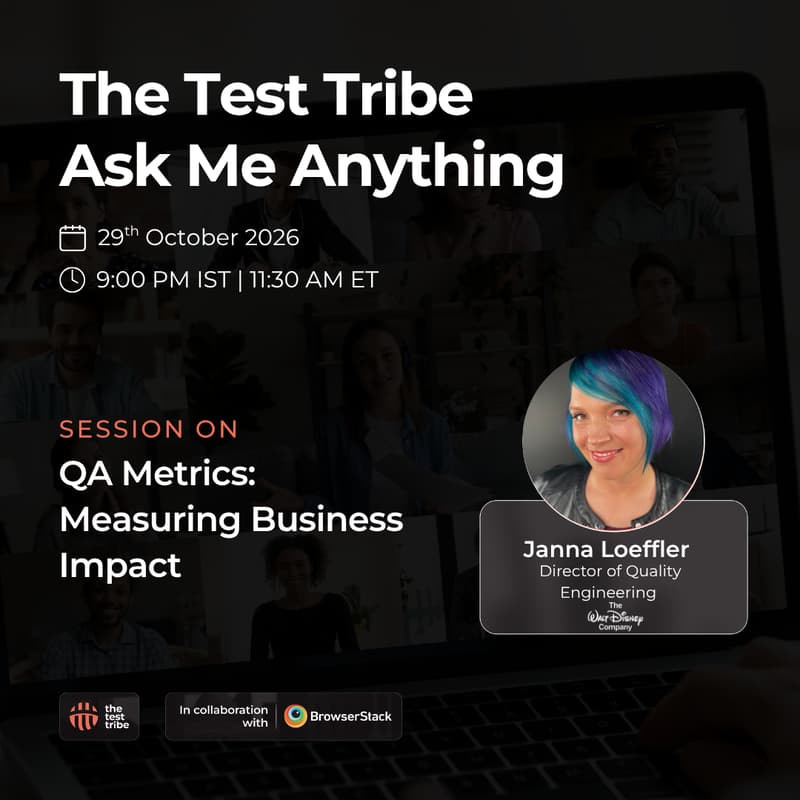 Cover Image for QA Metrics: Moving from Coverage Counts to Business Impact: Ask Me Anything with Janna Loeffler