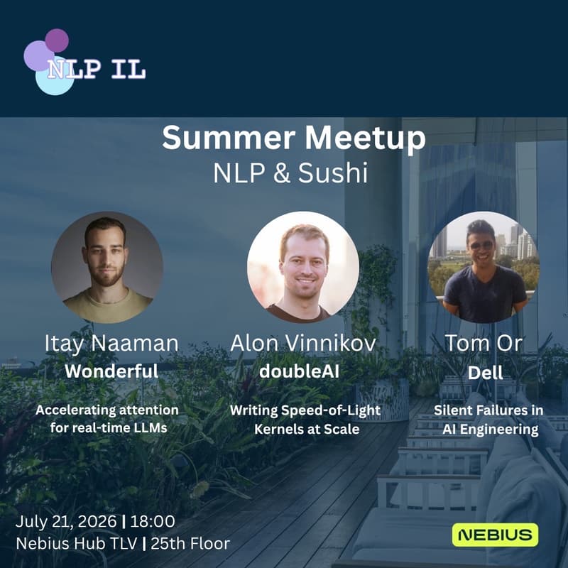 Cover Image for NLP IL x Nebius - July Meetup 2026