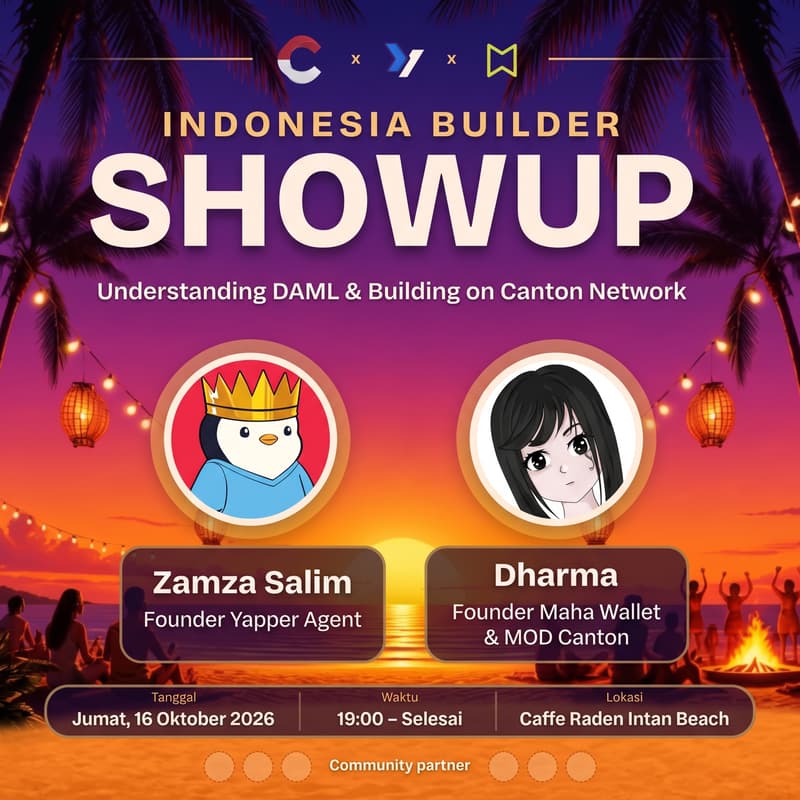 Cover Image for INDONESIA BUILDER SHOWUP : Understanding DAML & Building on Canton Network