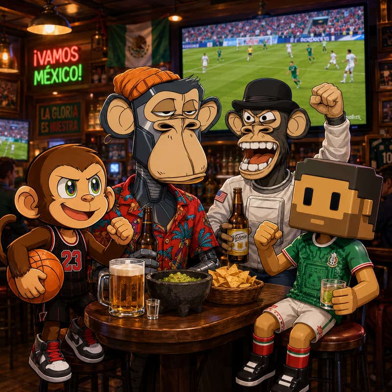 Cover Image for IRL is the Alpha: World Cup Watch Party (Mexico vs Korea) with BAYC, Meebits, and SportsMonke communities