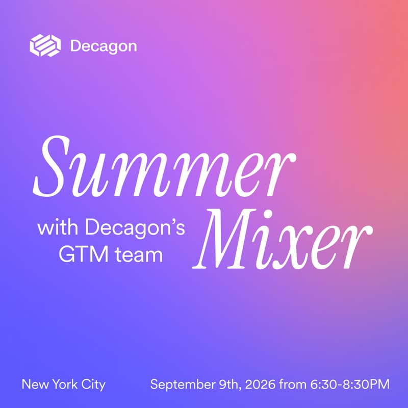 Cover Image for Decagon Presents: GTM Summer Mixer in NYC