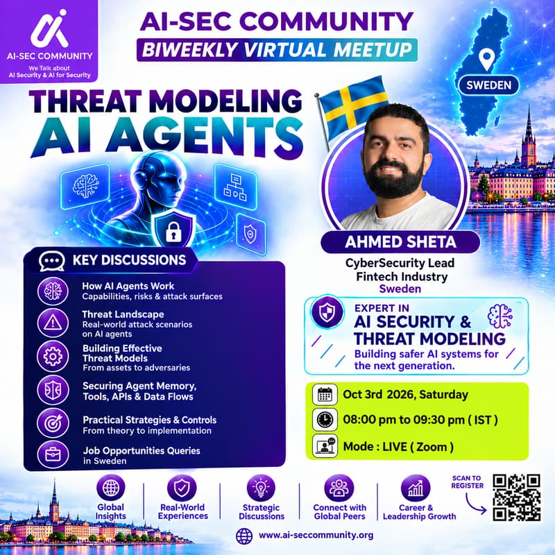 Cover Image for 💜AI-SEC COMMUNITY | BIWEEKLY VIRTUAL MEETUP