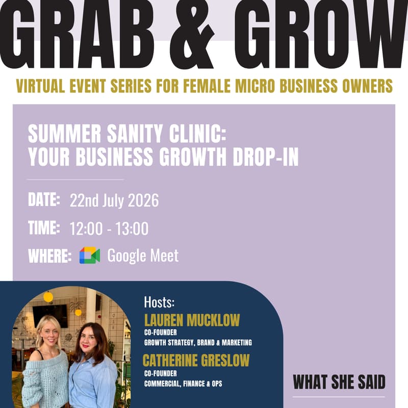 Cover Image for Grab & Grow | Summer Sanity Clinic