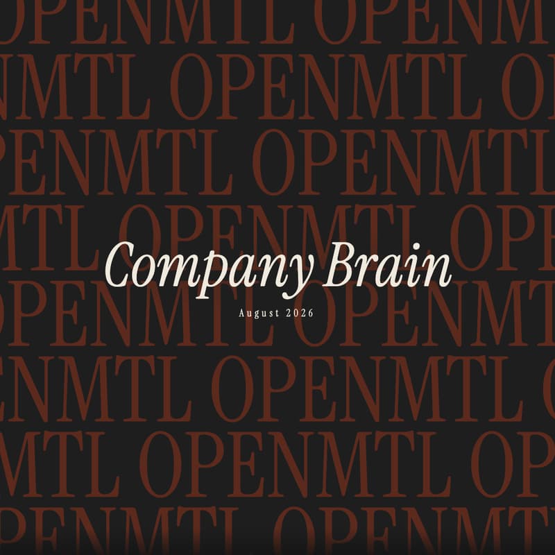 Cover Image for OpenMTL: How a Company Brain Works