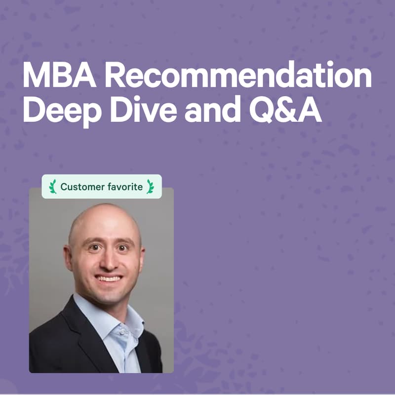 Cover Image for MBA Recommendation Deep Dive and Q&A