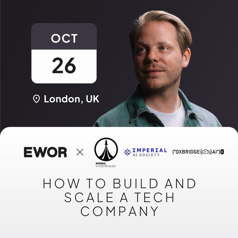 Cover Image for How to build and scale a tech company w/ Quinten Selhorst (Partner @EWOR, Co-Founder @Felyx ($80M raised + exited))