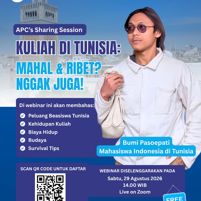 Cover Image for Sharing Session: Kuliah di Tunisia