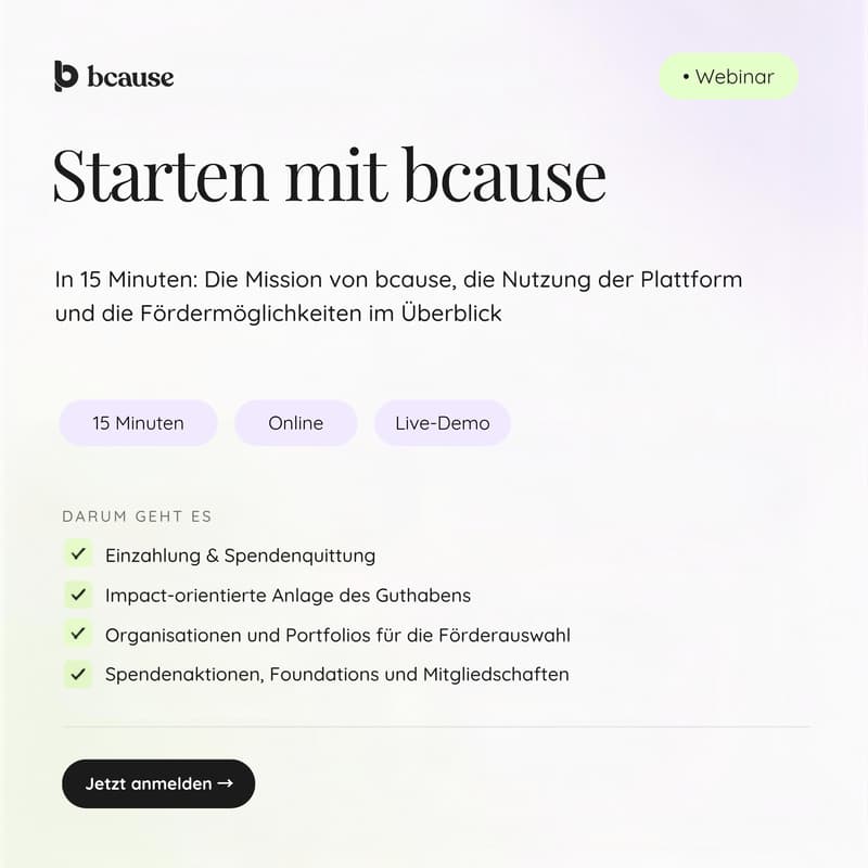 Cover Image for Starten mit bcause