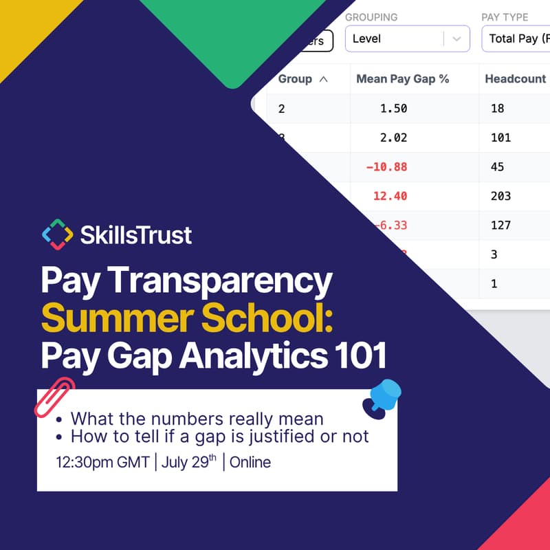 Cover Image for Pay Transparency Summer School: Pay Gap Analytics 101