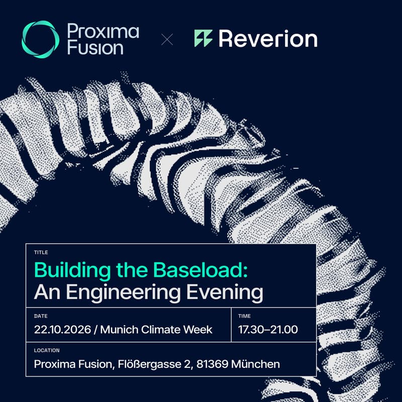 Cover Image for Building the Baseload: an engineering evening at Proxima Fusion