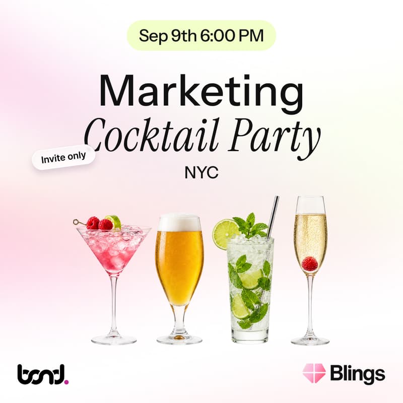 Cover Image for Marketing Leaders Cocktail Party Presented by Blings & Bond.