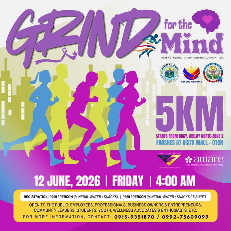 Cover Image for GRIND FOR THE MIND — A Mental Wellness Fun Run