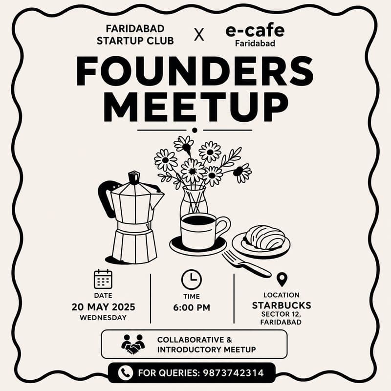 Cover Image for Faridabad Startup Club x E-Cafe Faridabad