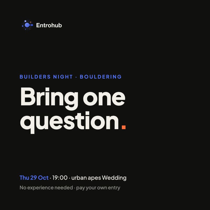 Cover Image for Builders Night: Bring One Question (Bouldering)