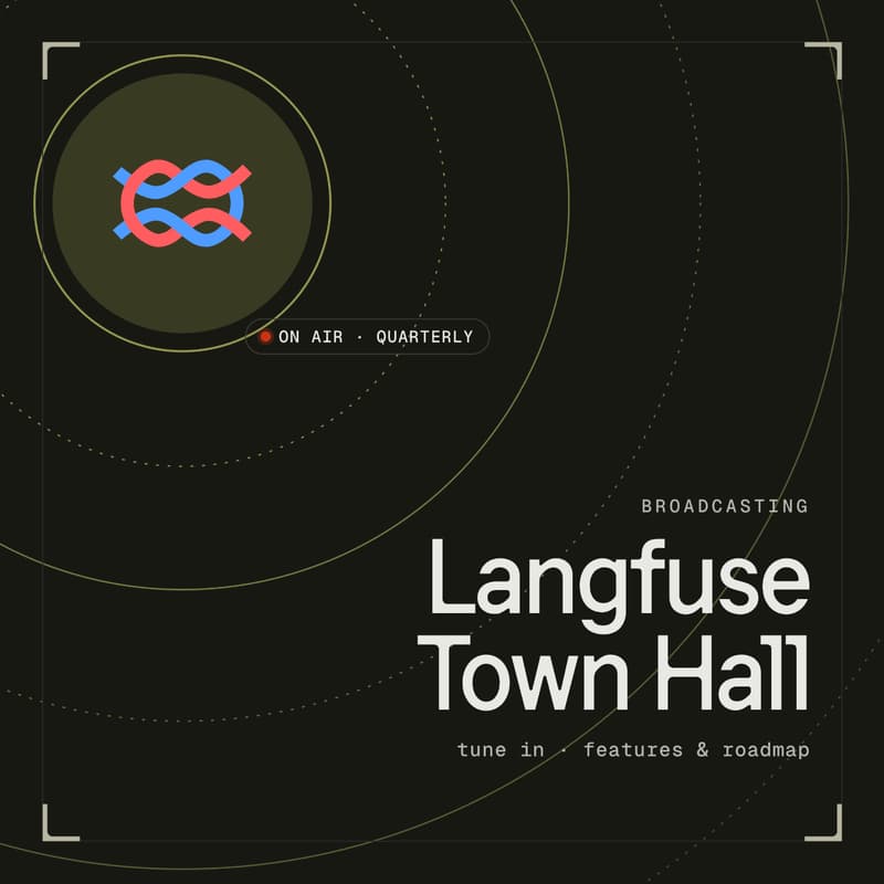 Cover Image for [Virtual] Langfuse Town Hall - New Features and Roadmap