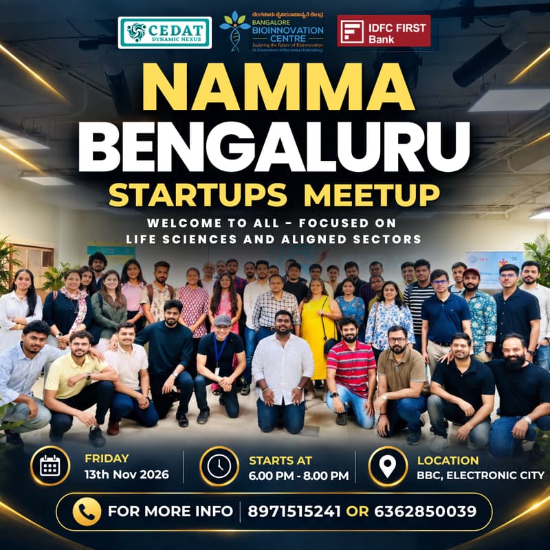 Cover Image for Namma Bengaluru Startups Meetup