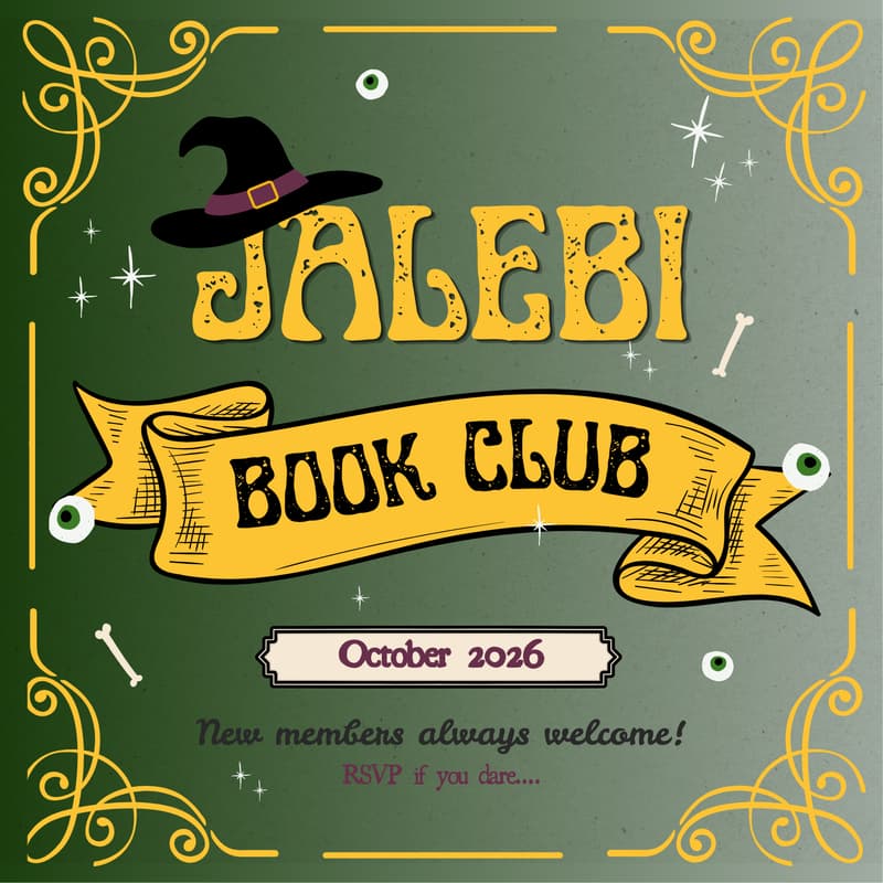 Cover Image for Jalebi Book Club OCTOBER 🎃