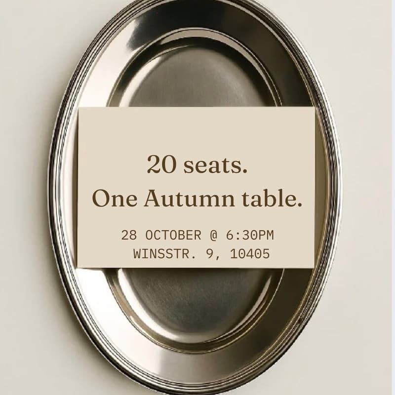 Cover Image for Autumn dinner