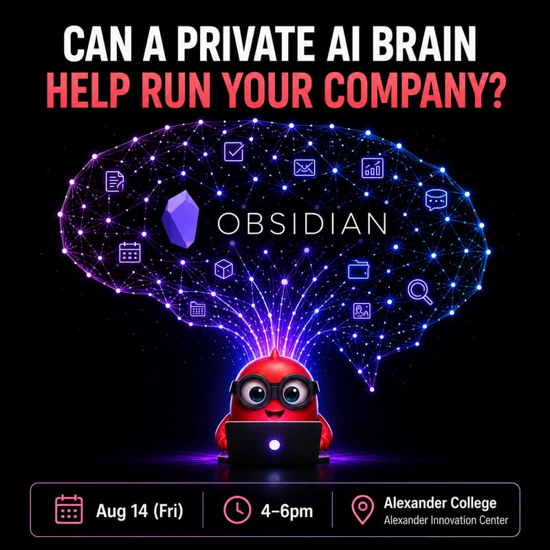 Cover Image for ๐๐ง ๐ค Can a Private AI Brain Help You Run Your Company? Build it in Obsidian ๐โก๏ธ๐คฏ (Community Share)