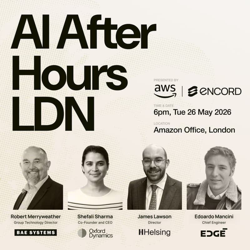 Cover Image for [London] AI After Hours - Encord x AWS
