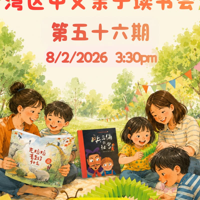 Cover Image for 湾区中文亲子读书会 · 第五十六期