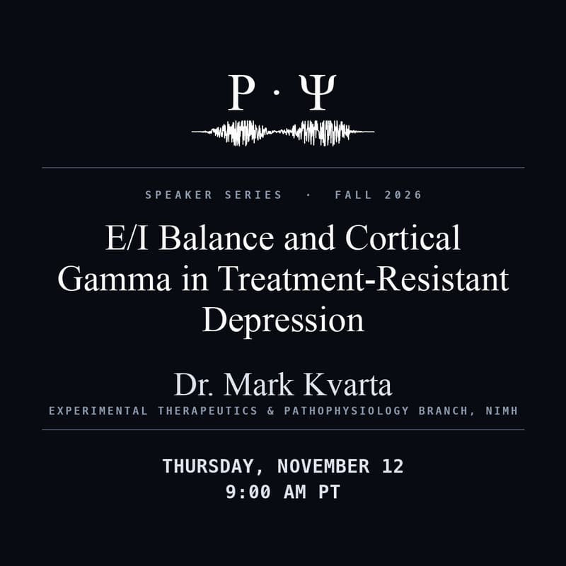 Cover Image for E/I Balance and Cortical Gamma in Treatment-Resistant Depression