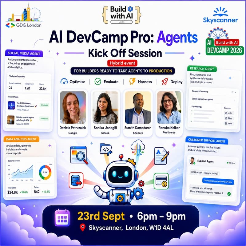 Cover Image for AI DevCamp Pro: Agents Kickoff Session