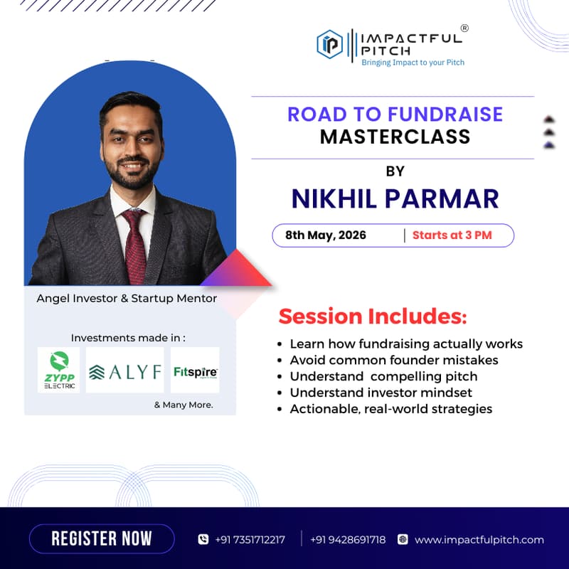 Cover Image for MASTERCLASS : Road to Fundraise by Mr Nikhil Parmar