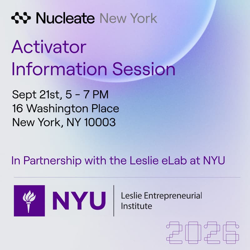 Cover Image for Nucleate NY Activator Info Session- NYU Downtown