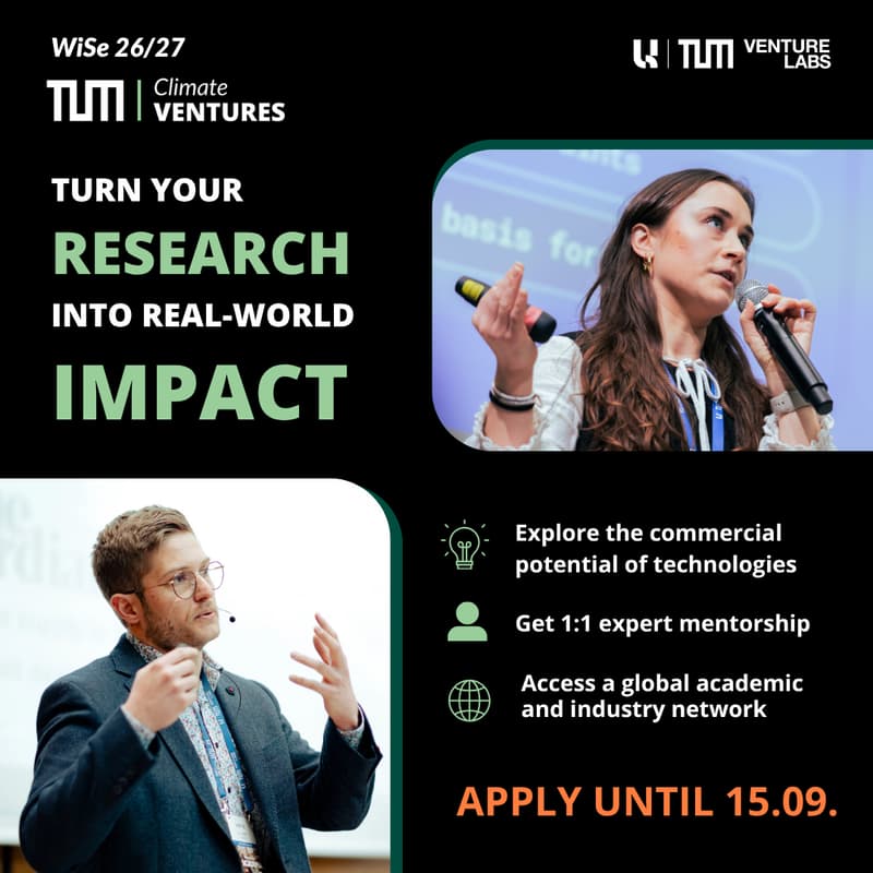 Cover Image for TUM Climate Ventures Program - Informational Webinar
