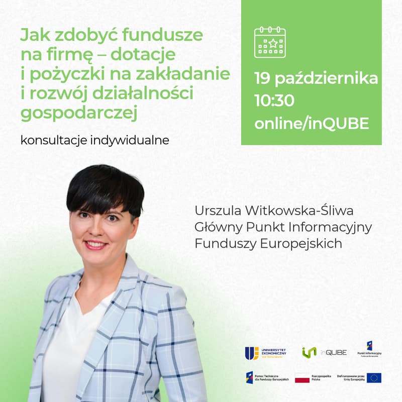 Cover Image for Konsultacje indywidualne: jak zdobyć fundusze na start firmy - dotacje i pożyczki na zakładanie działalności gospodarczej